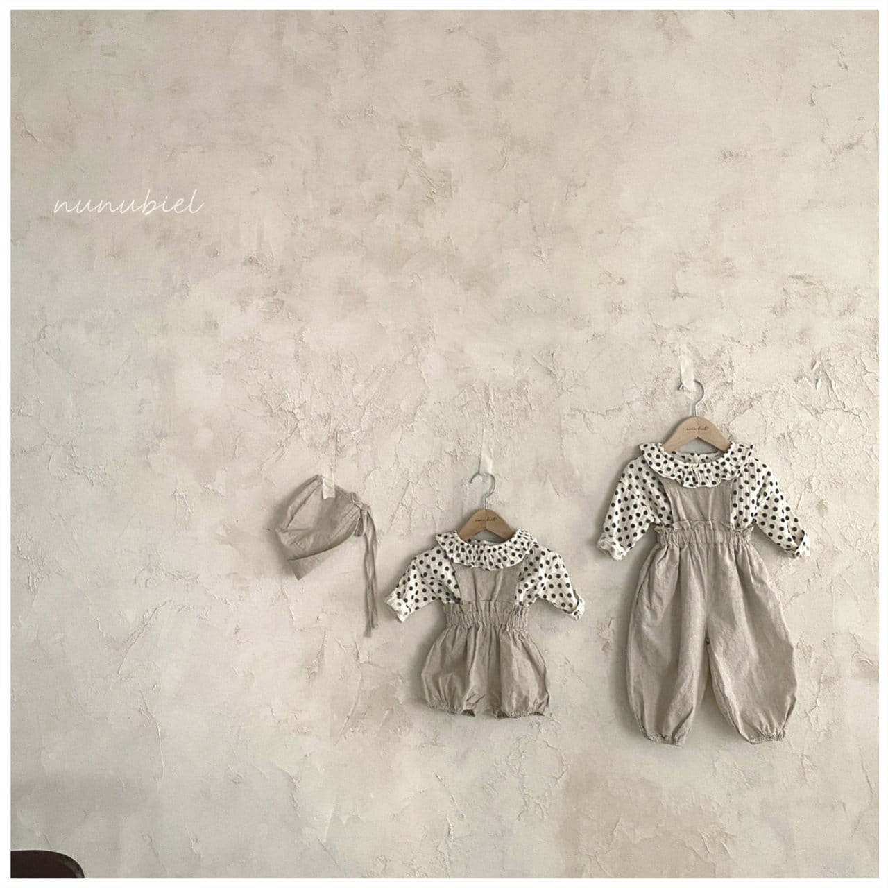 Nunubiel - Korean Baby Fashion - #onlinebabyshop - Volume Romper Bonnet  - 4