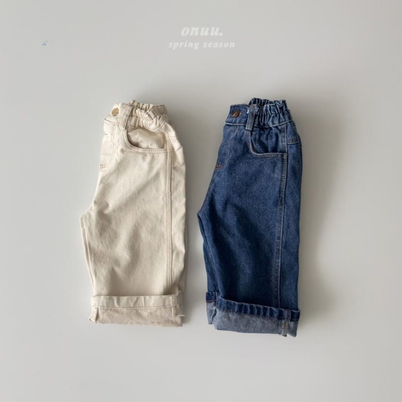 Onu - Korean Children Fashion - #toddlerclothing - Roll Up Pants - 4