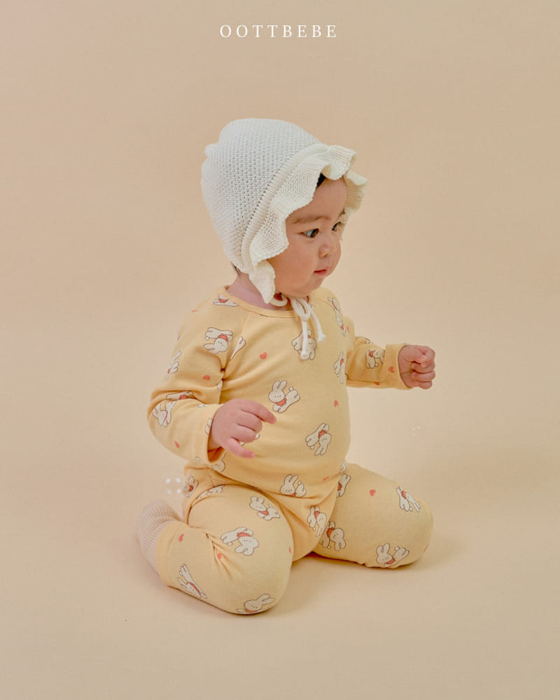 Oott Bebe - Korean Baby Fashion - #babyfever - Witty Body Suit Leggings Set - 8