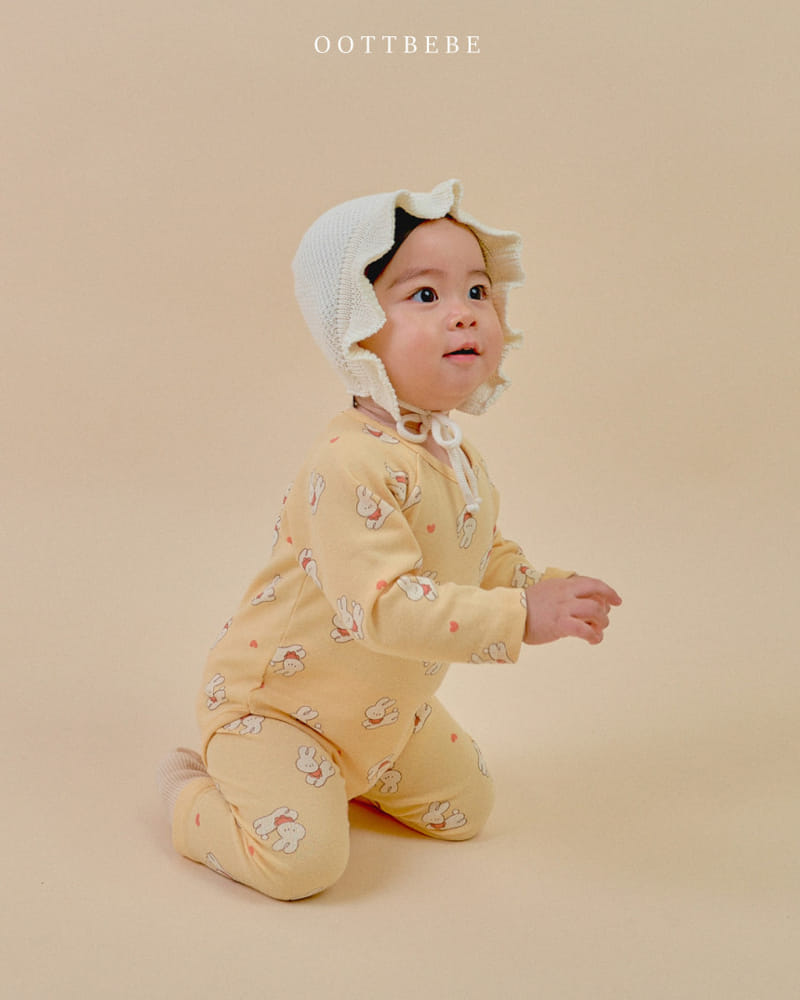 Oott Bebe - Korean Baby Fashion - #babygirlfashion - Witty Body Suit Leggings Set - 9