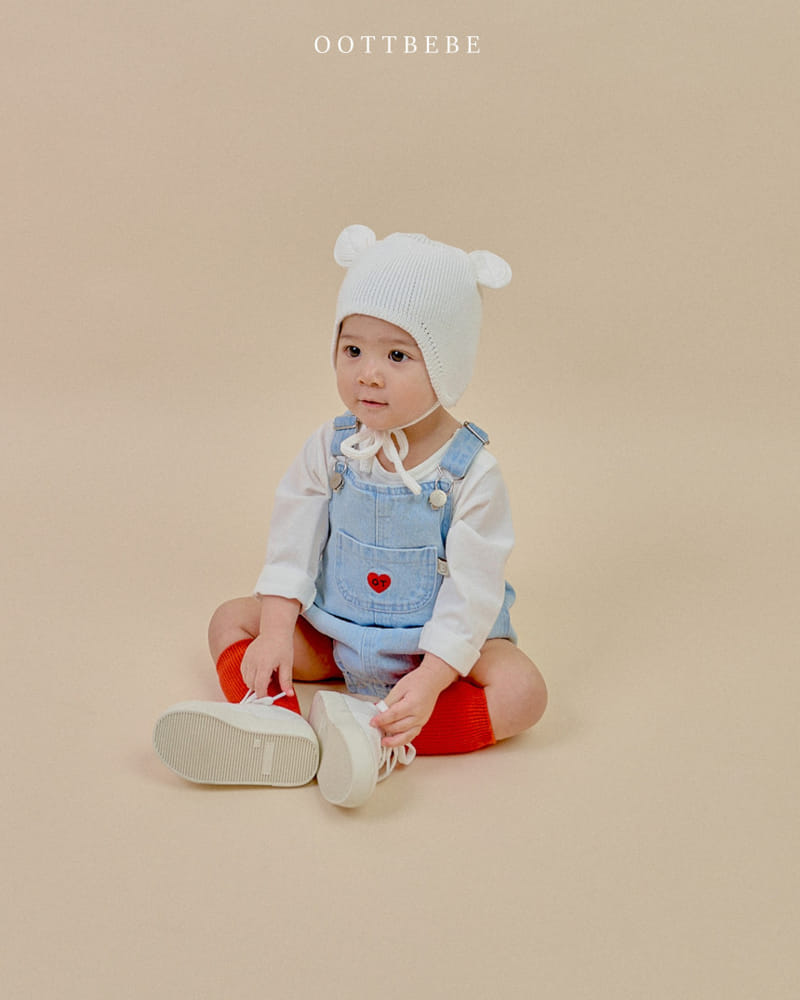 Oott Bebe - Korean Baby Fashion - #babygirlfashion - Cool Denim Body Suit - 5