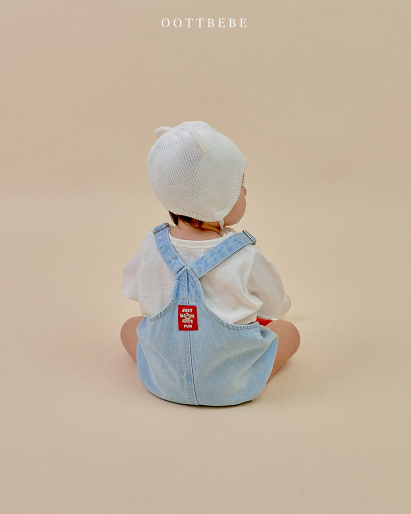 Oott Bebe - Korean Baby Fashion - #babyoninstagram - Cool Denim Body Suit - 7