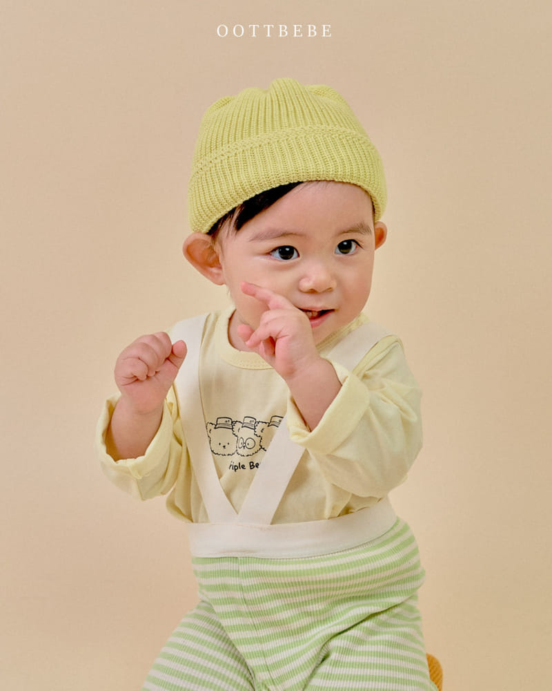 Oott Bebe - Korean Baby Fashion - #babyoutfit - Bebe Triple Tee - 9