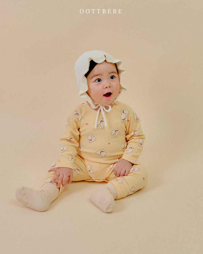 Oott Bebe - Korean Baby Fashion - #onlinebabyshop - Witty Body Suit Leggings Set - 2