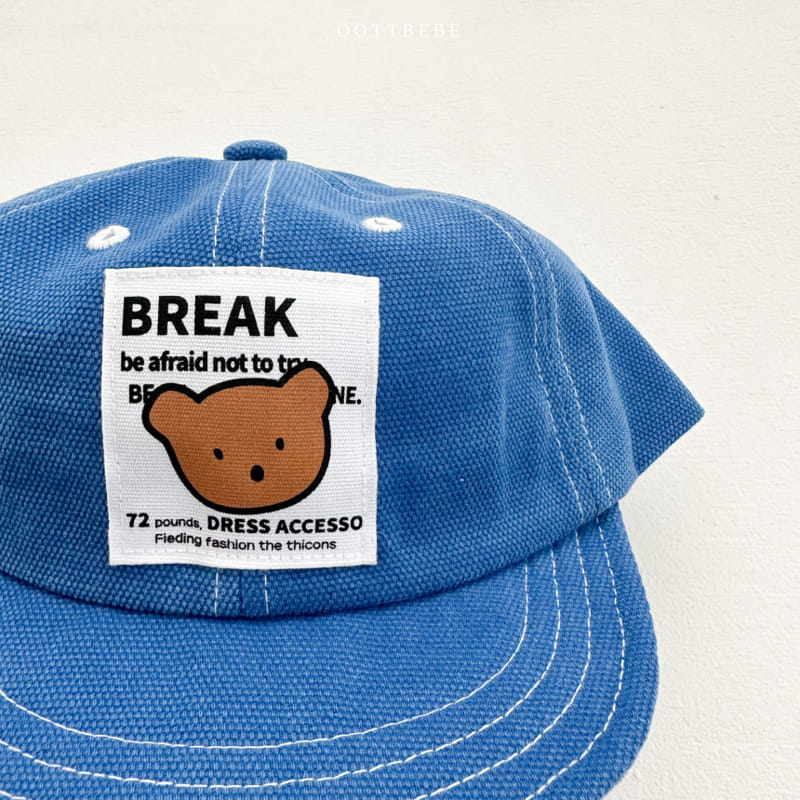 Oott Bebe - Korean Baby Fashion - #onlinebabyshop - Bear Stitch Cap - 9