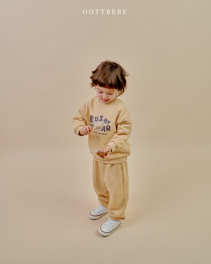 Oott Bebe - Korean Children Fashion - #designkidswear - Bush Bear Top Bottom Set - 5