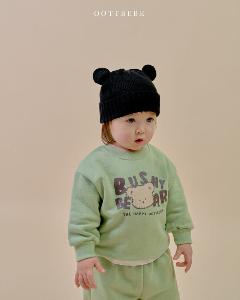 Oott Bebe - Korean Children Fashion - #kidzfashiontrend - Bush Bear Top Bottom Set - 10
