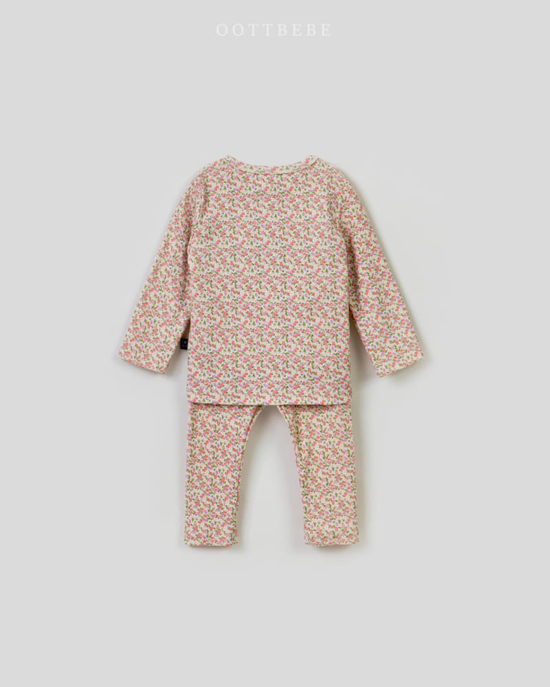 Oott Bebe - Korean Children Fashion - #littlefashionista - Flower Rib Easywear - 5