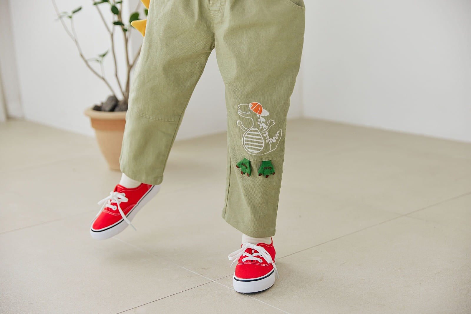 Orange Mom - Korean Children Fashion - #Kfashion4kids - Bbul Dinosaur Pants - 9
