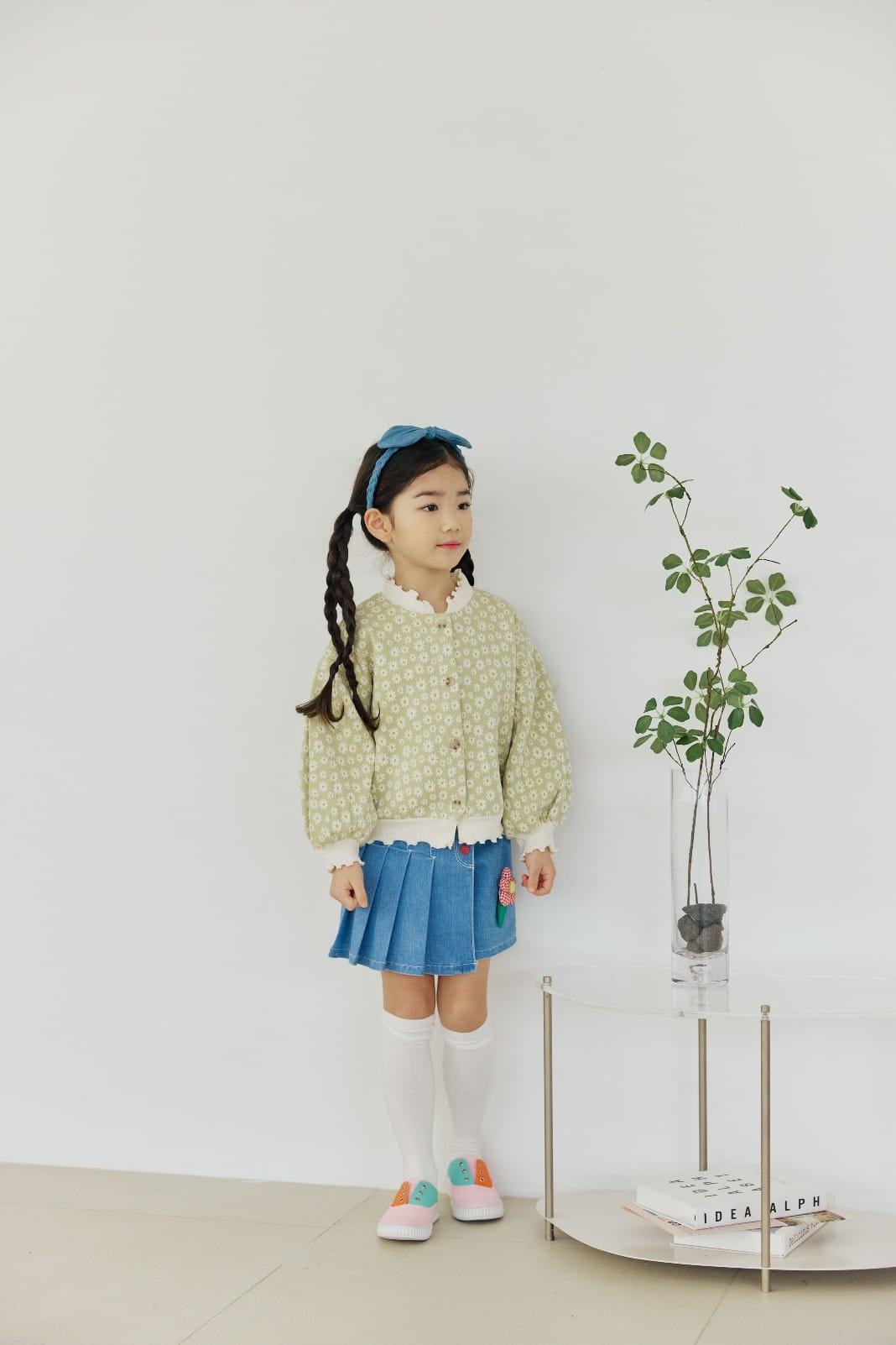 Orange Mom - Korean Children Fashion - #Kfashion4kids - Span Denim Flares Skirt - 8