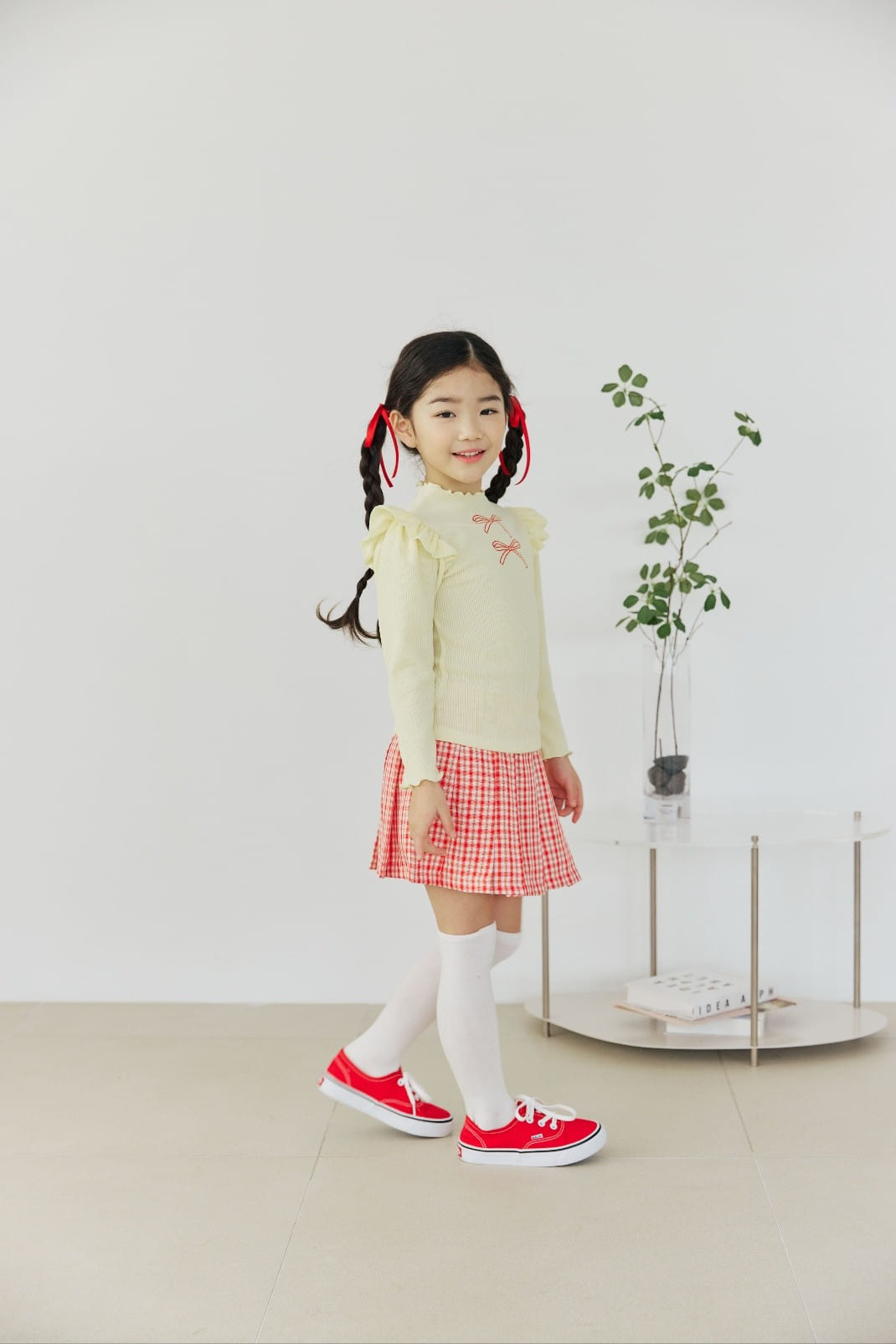 Orange Mom - Korean Children Fashion - #Kfashion4kids - Check Flares Skirt - 6