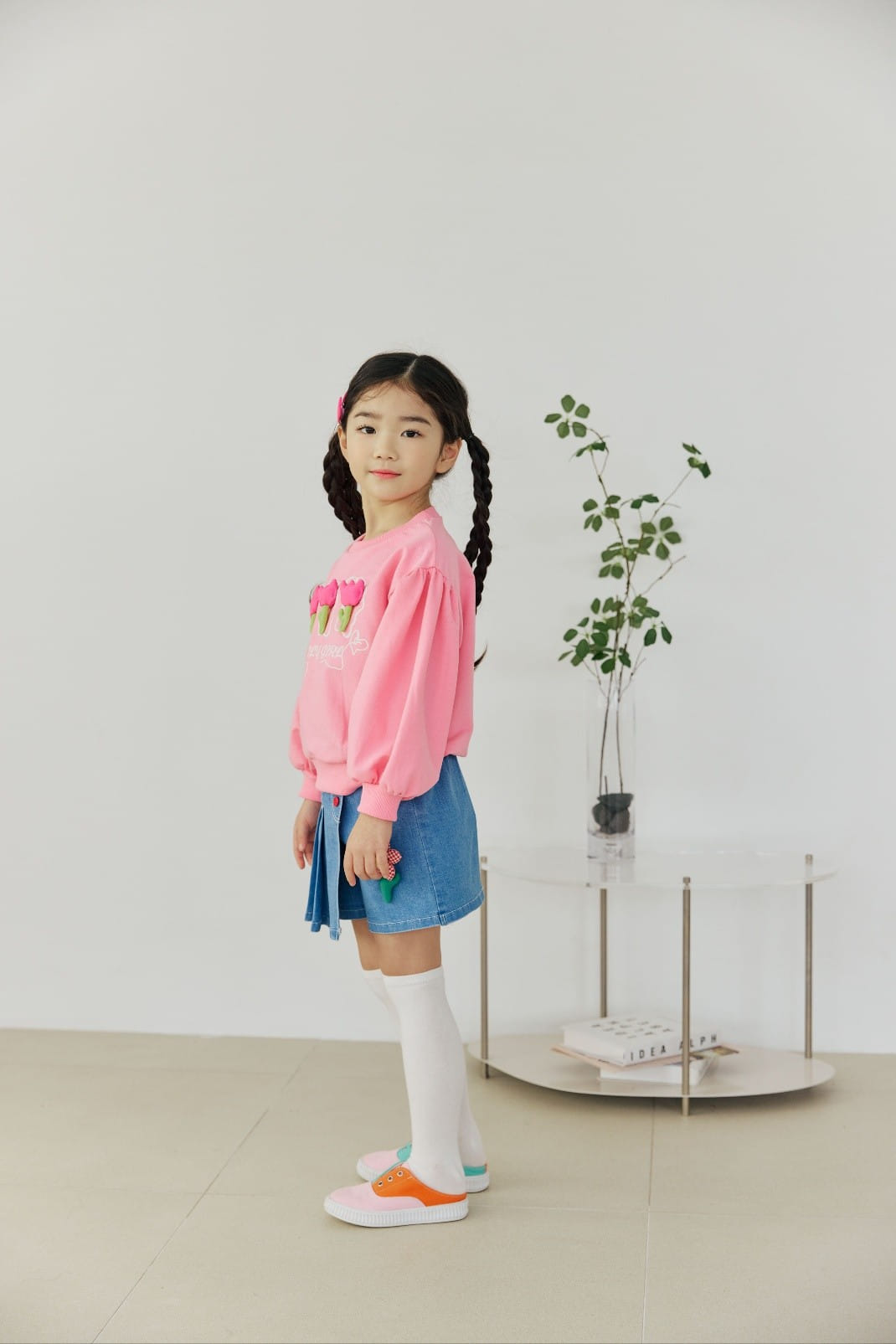Orange Mom - Korean Children Fashion - #kidzfashiontrend - Flower Sweatshirt - 4