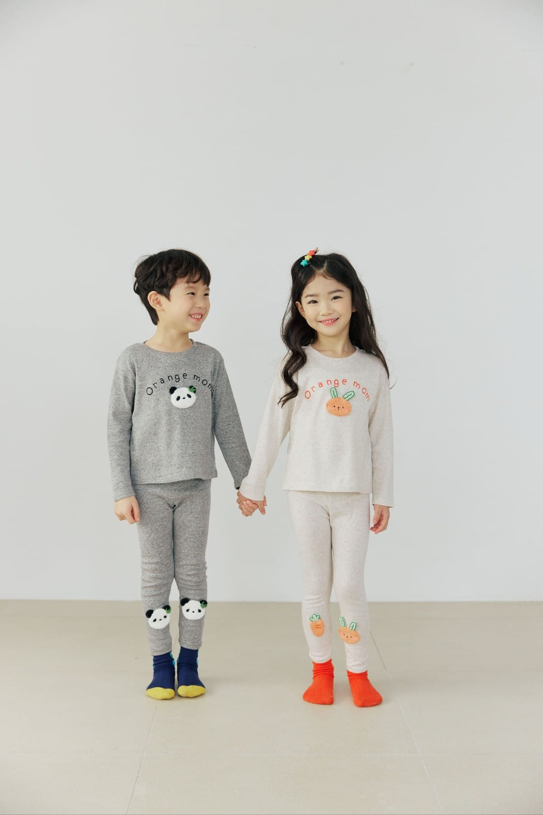 Orange Mom - Korean Children Fashion - #childofig - Motive Leggings - 2