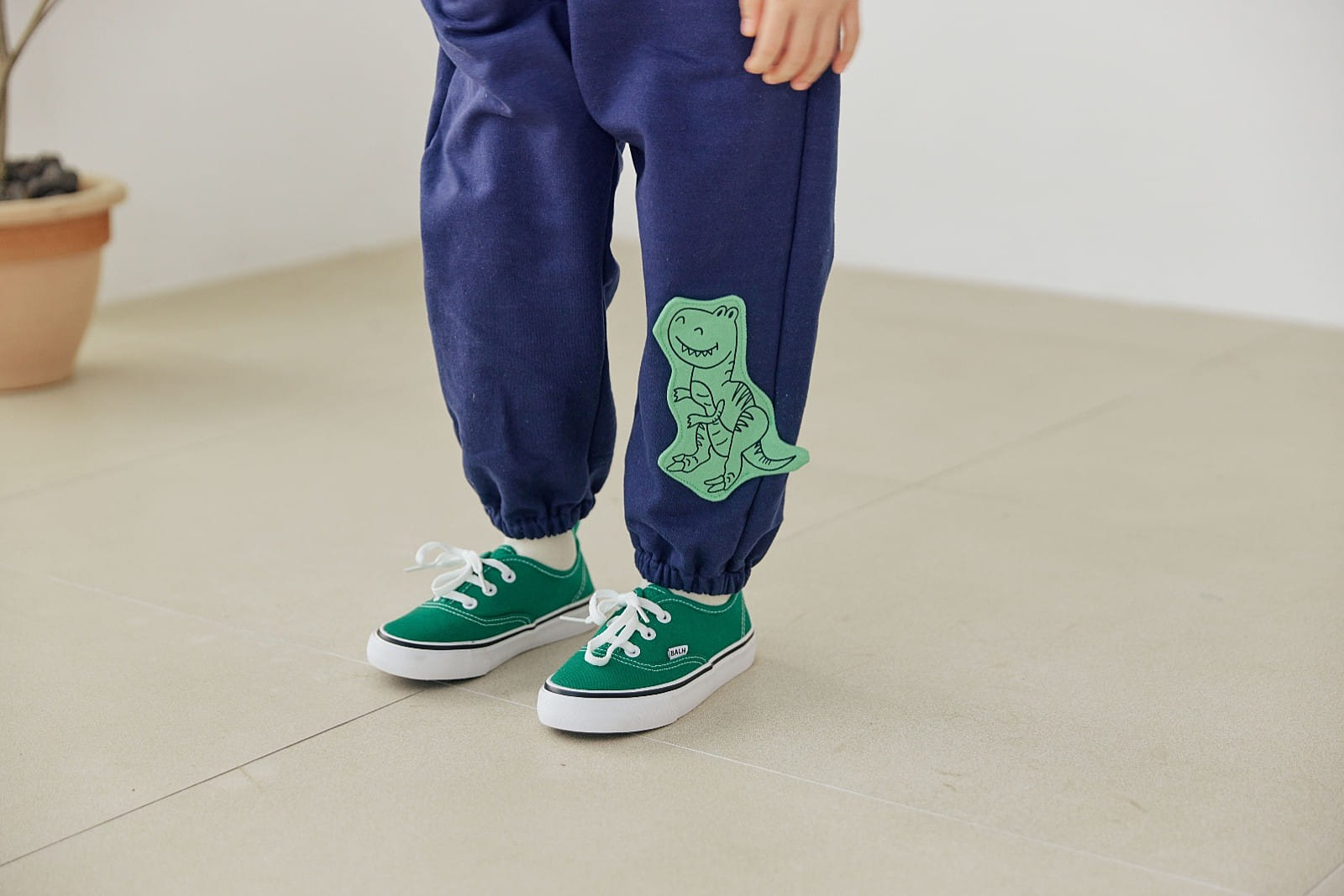 Orange Mom - Korean Children Fashion - #childofig - Patch Dinosaur Pants - 7