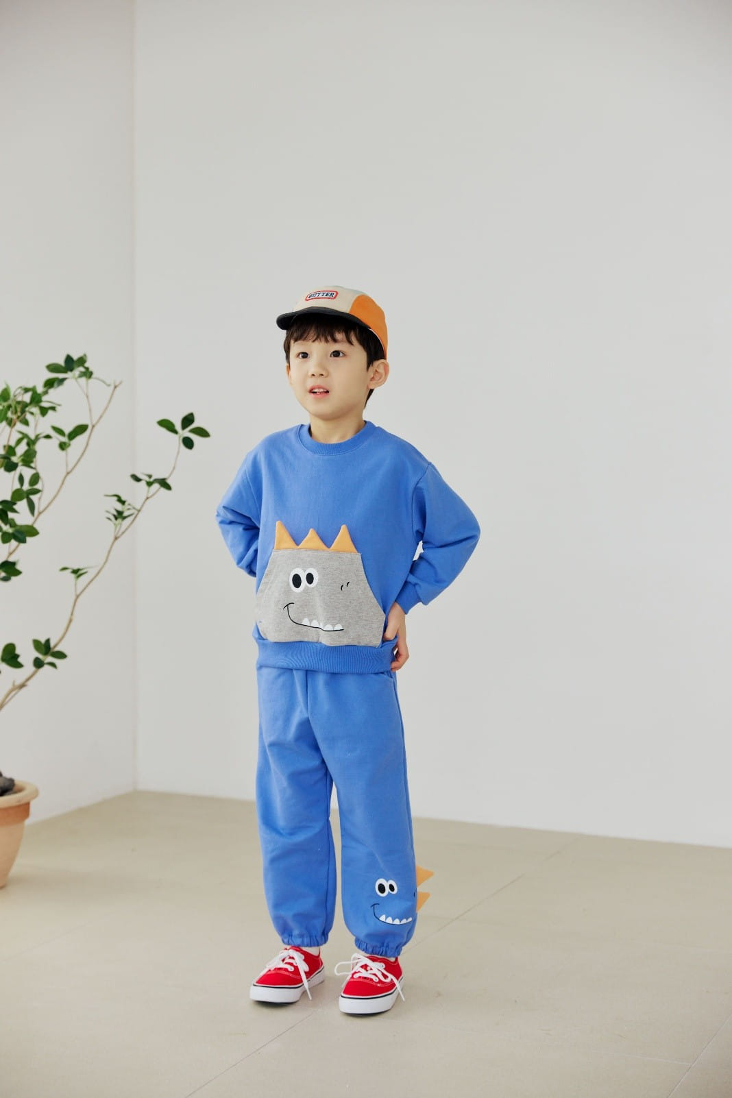 Orange Mom - Korean Children Fashion - #childofig - Bbul Dinosaur Pocket Sweatshirt - 5