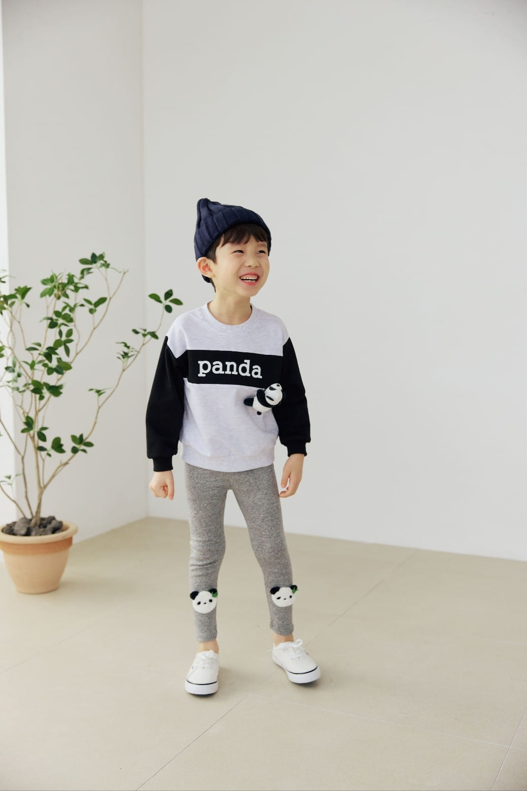 Orange Mom - Korean Children Fashion - #childofig - Panda Sweatshirt - 3