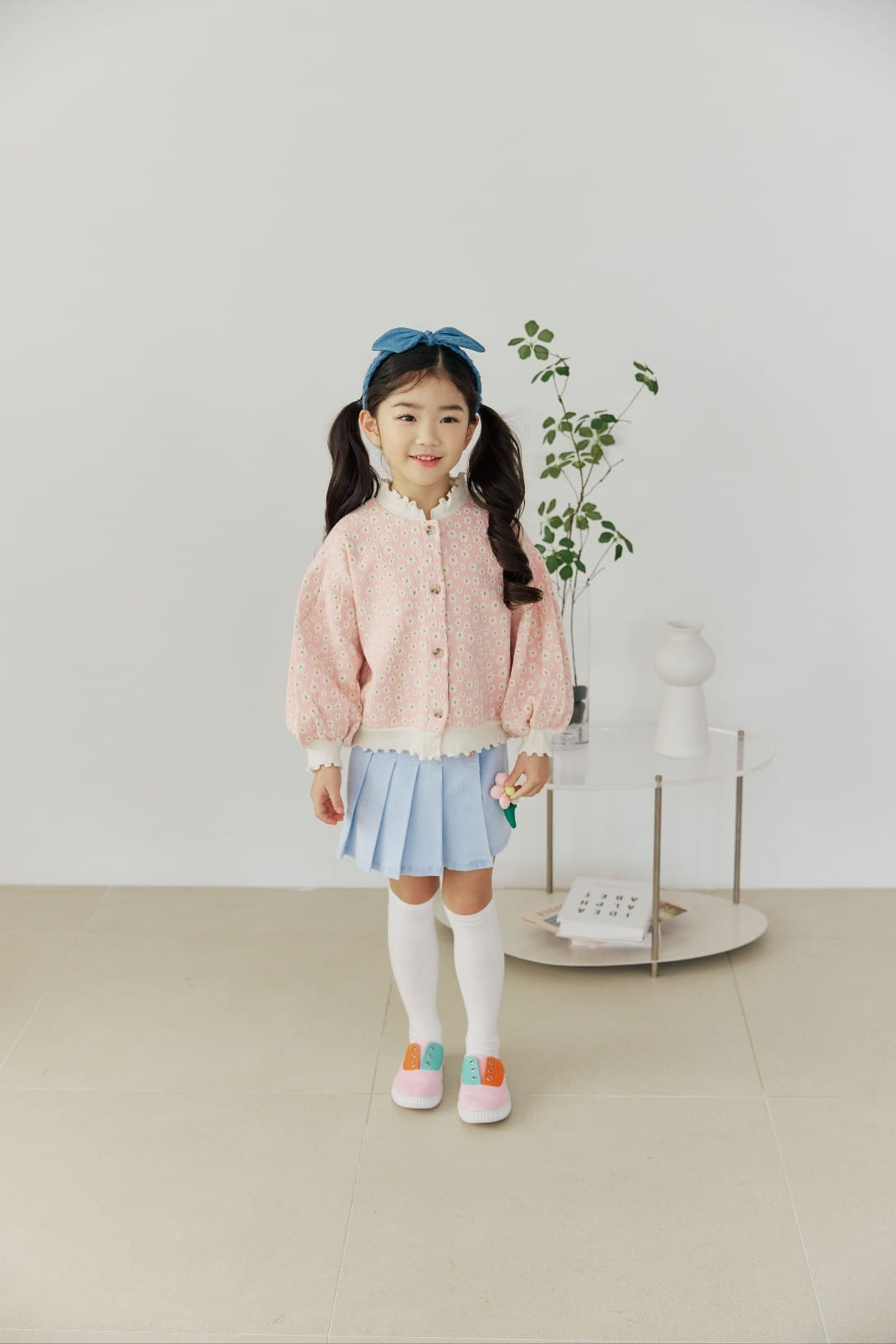Orange Mom - Korean Children Fashion - #childrensboutique - Span Denim Flares Skirt