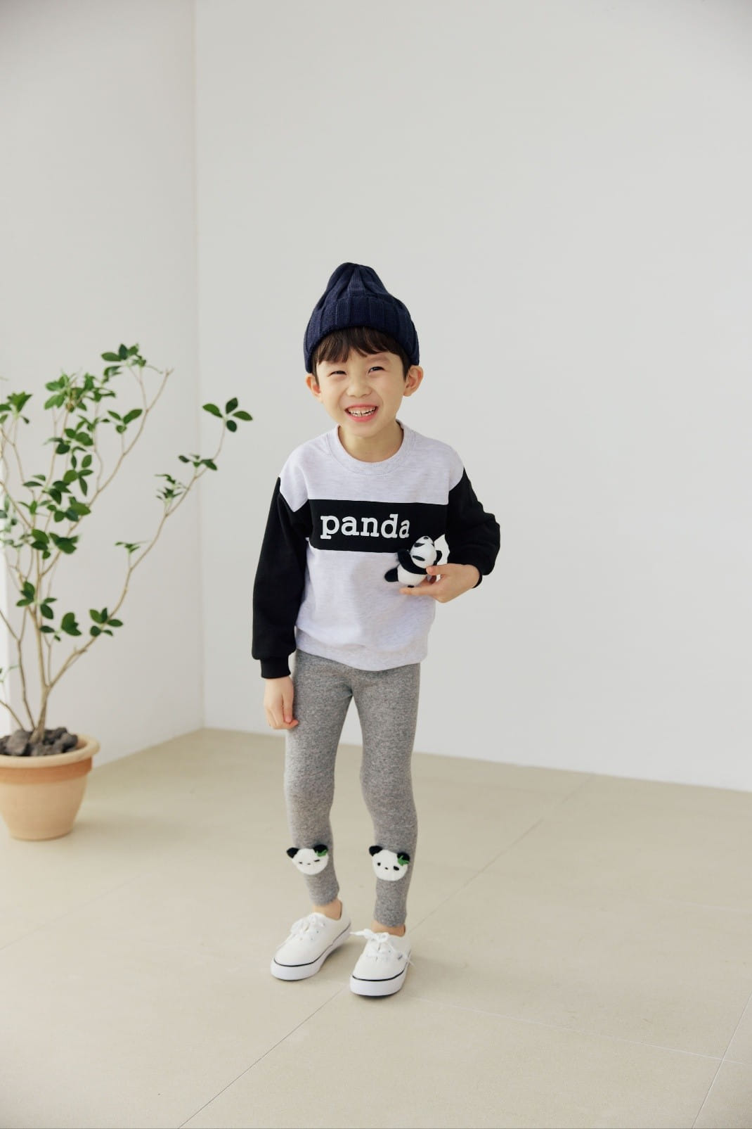 Orange Mom - Korean Children Fashion - #childofig - Panda Sweatshirt - 4