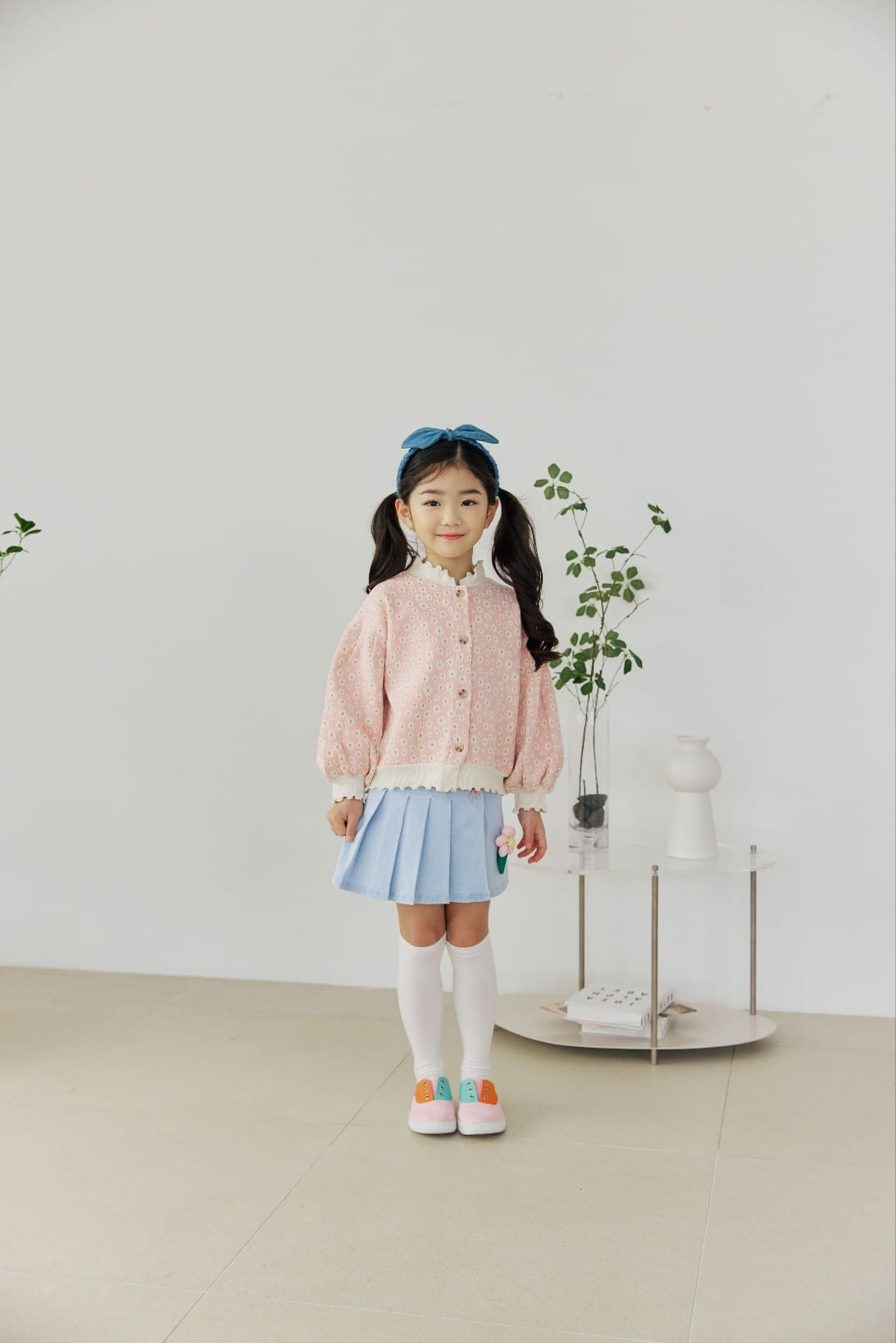 Orange Mom - Korean Children Fashion - #designkidswear - Span Denim Flares Skirt - 2