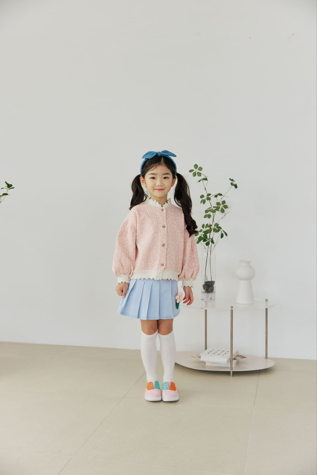 Orange Mom - Korean Children Fashion - #designkidswear - Span Denim Flares Skirt - 2