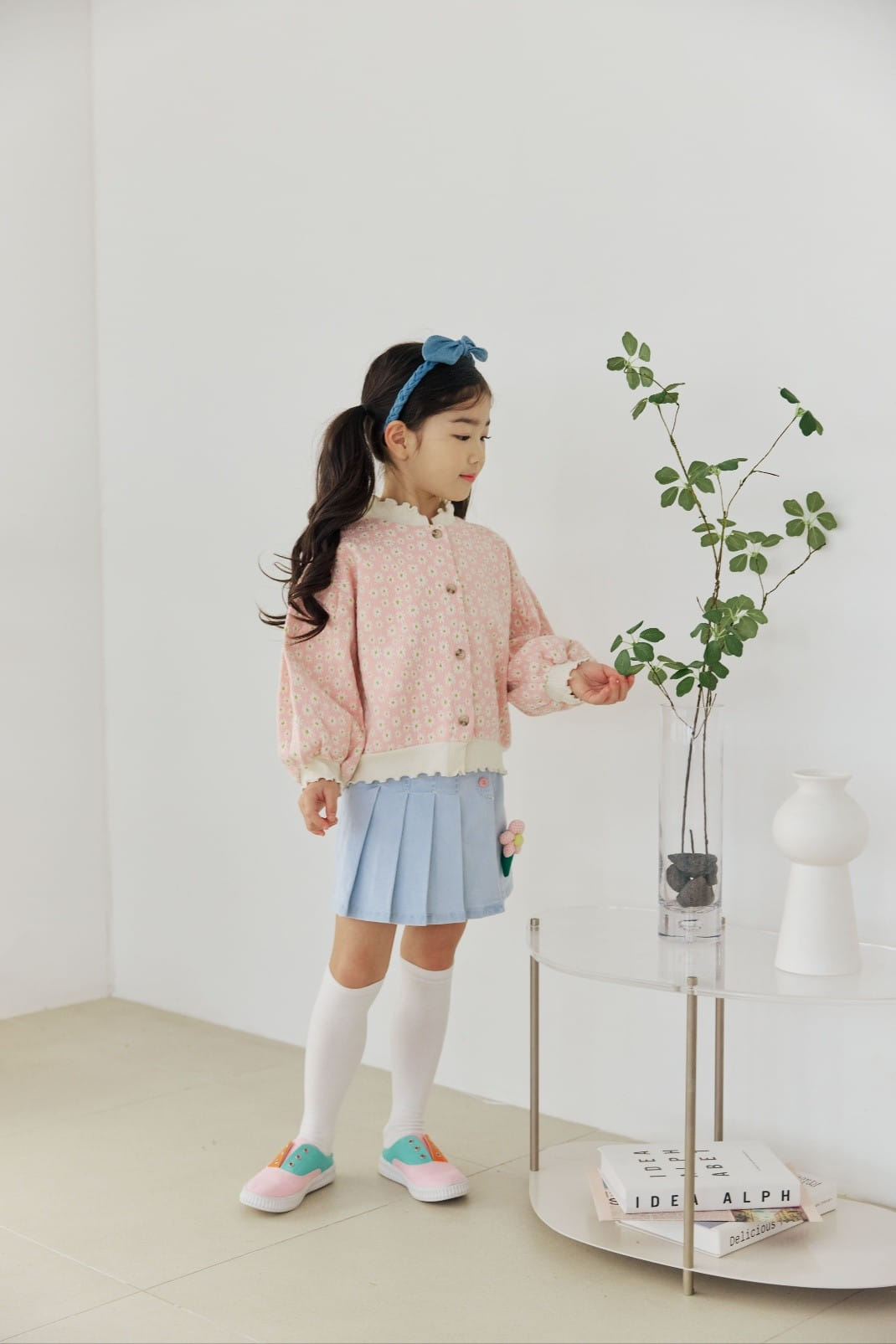 Orange Mom - Korean Children Fashion - #discoveringself - Span Denim Flares Skirt - 3