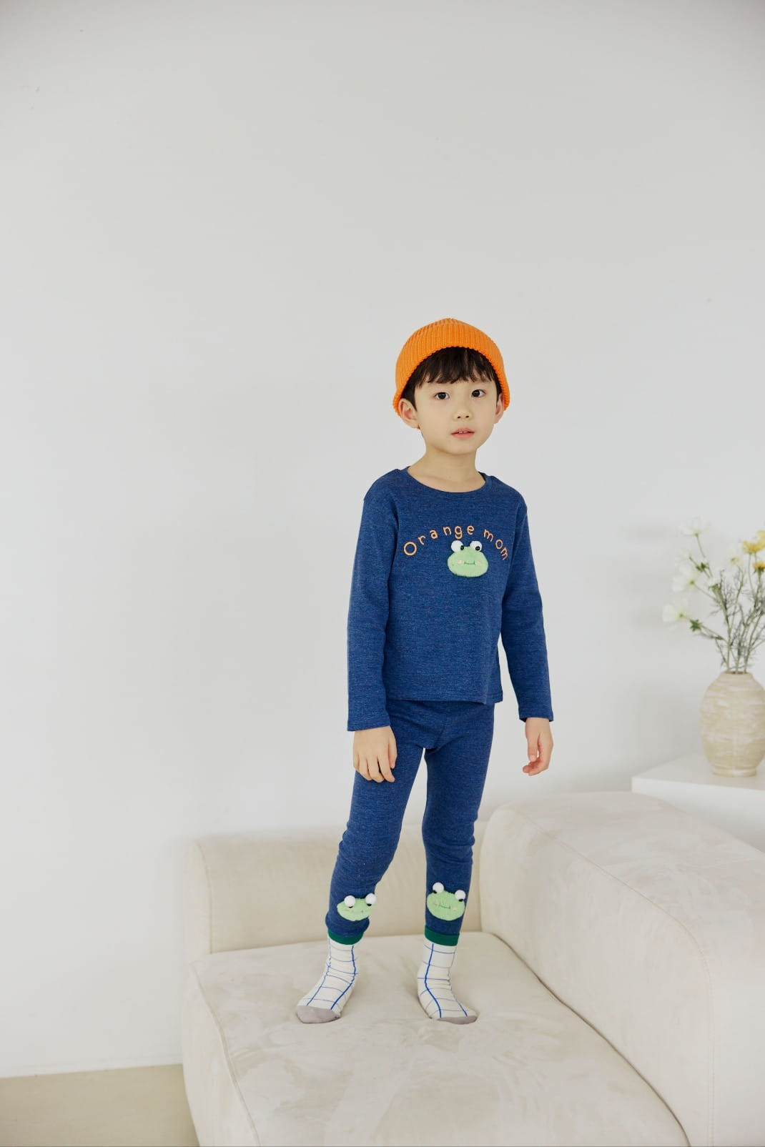 Orange Mom - Korean Children Fashion - #fashionkids - Motive Leggings - 6