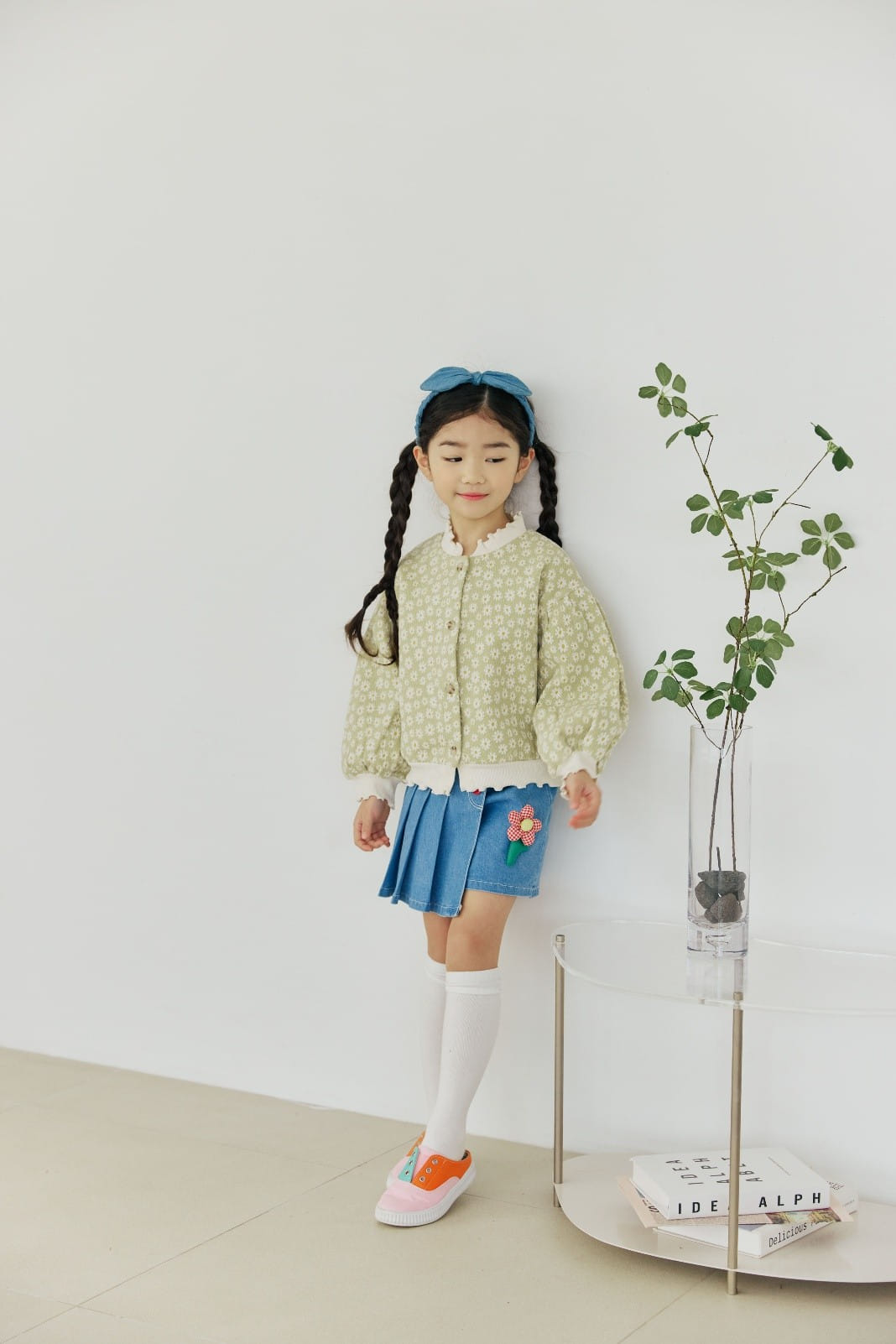 Orange Mom - Korean Children Fashion - #discoveringself - Span Denim Flares Skirt - 4