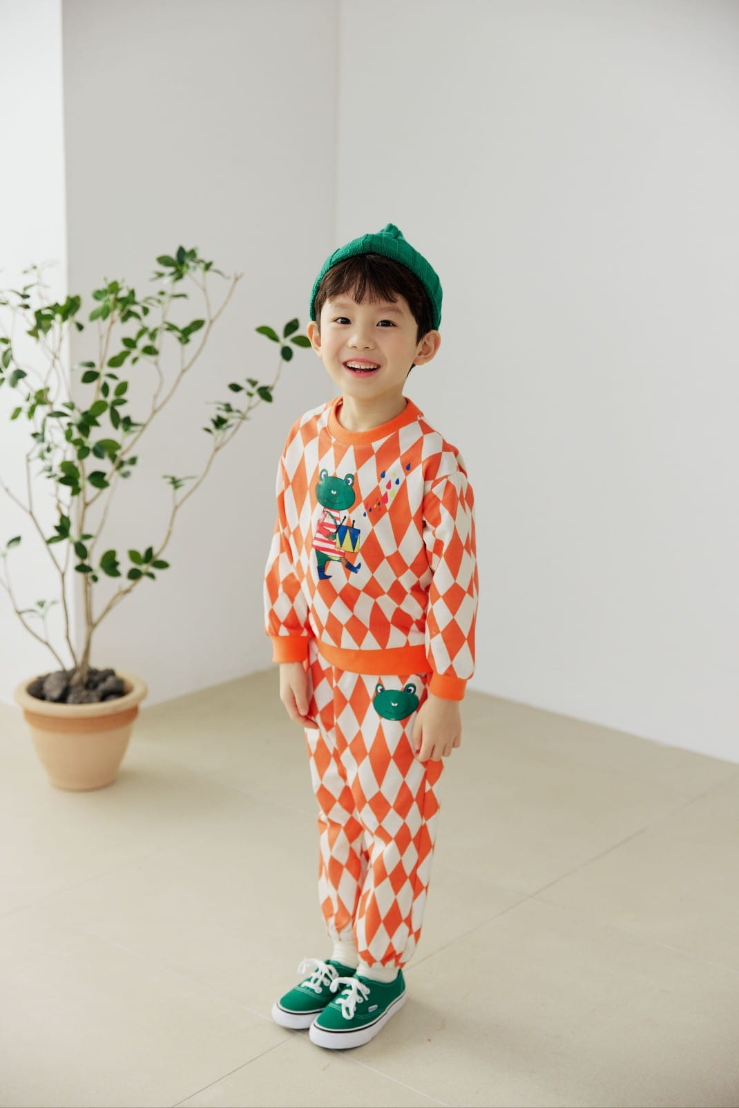 Orange Mom - Korean Children Fashion - #discoveringself - Frog Sweatshirt - 4