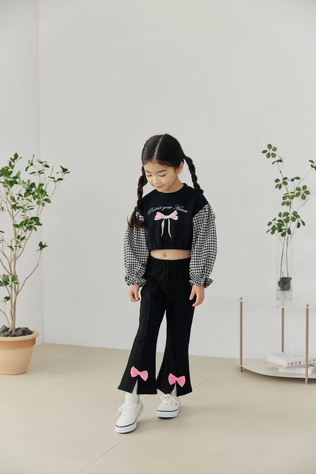 Orange Mom - Korean Children Fashion - #kidsshorts - Ribbon Flares Pants - 8