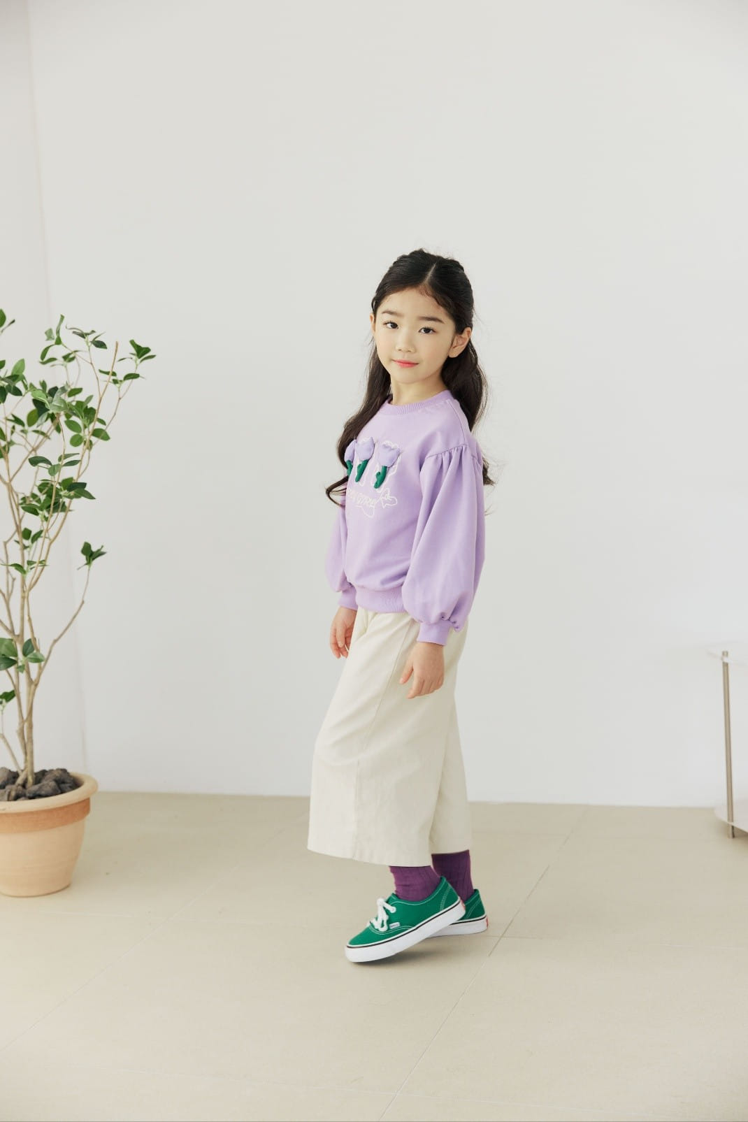 Orange Mom - Korean Children Fashion - #kidsstore - Span Wide Pants - 2