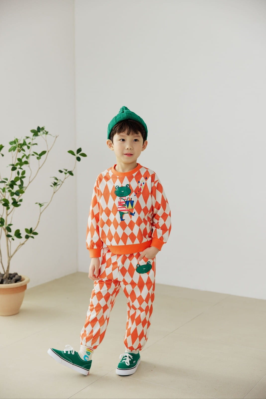 Orange Mom - Korean Children Fashion - #kidsstore - Frog Sweatshirt - 6