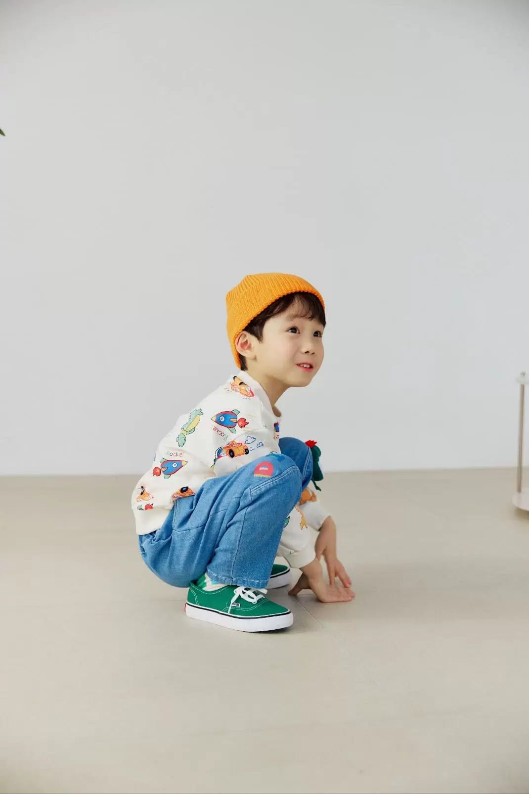 Orange Mom - Korean Children Fashion - #kidsstore - Dinosaur Paint Sweatshirt - 5