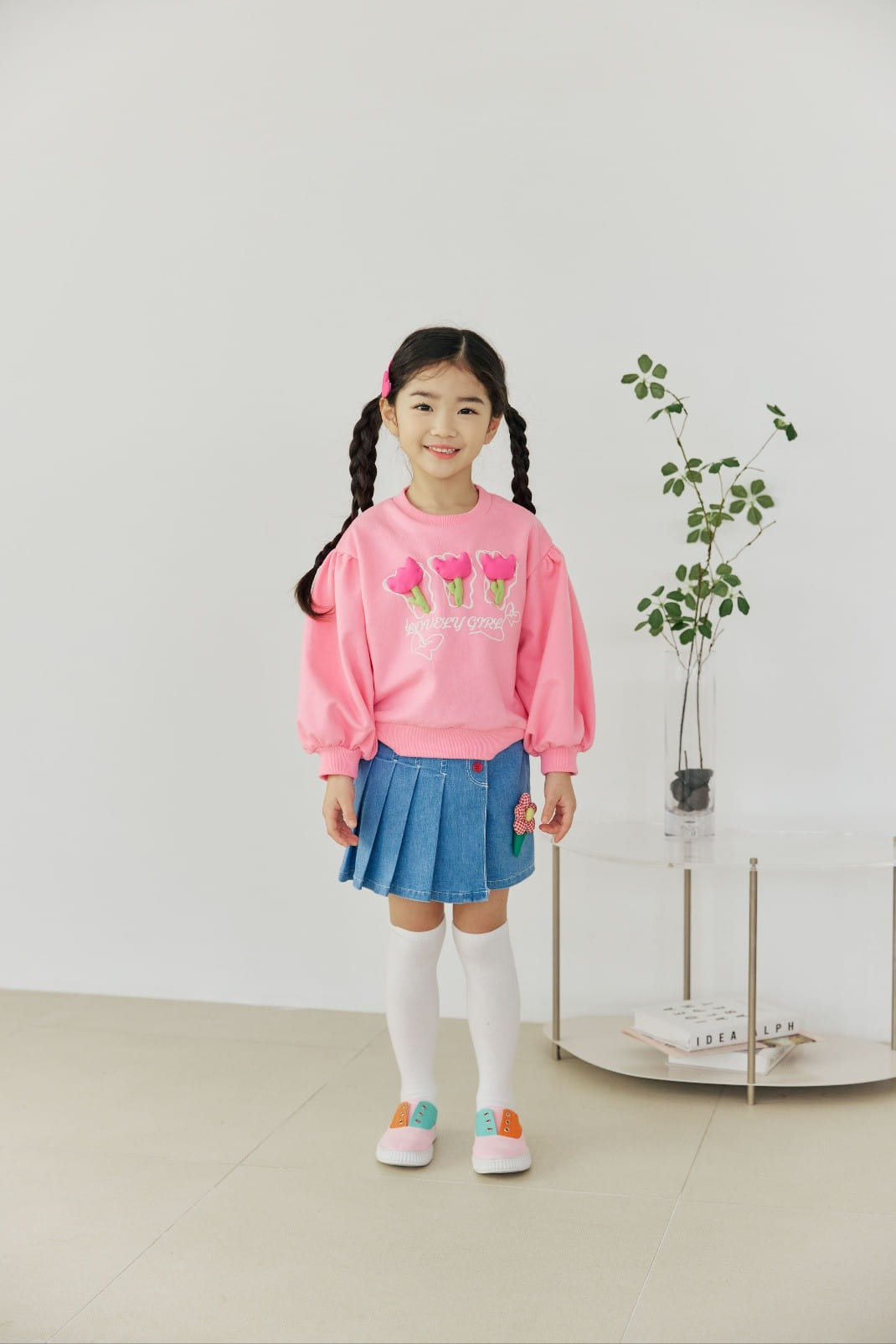 Orange Mom - Korean Children Fashion - #kidzfashiontrend - Flower Sweatshirt - 3