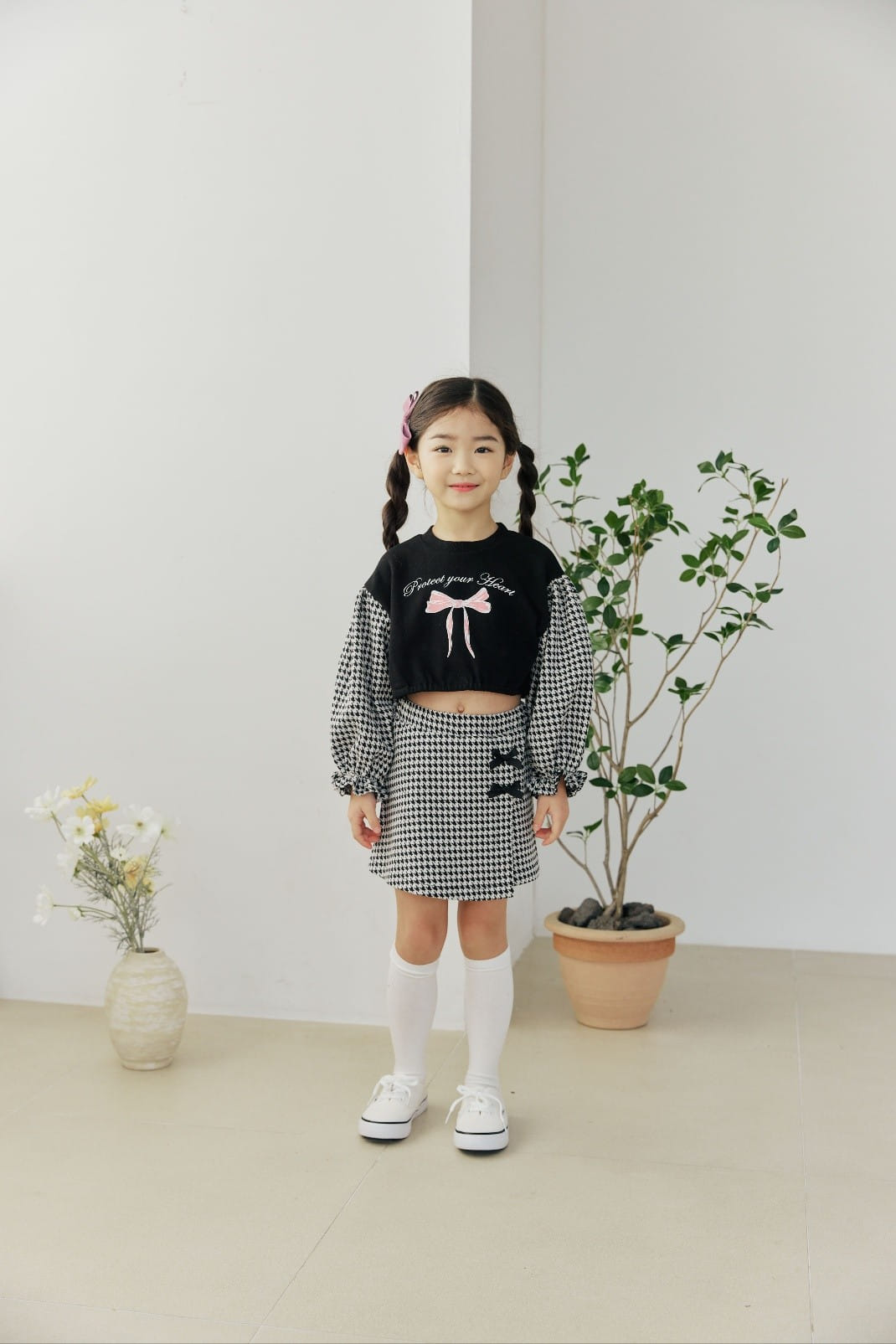 Orange Mom - Korean Children Fashion - #prettylittlegirls - Ribbon Skirt Pants - 2