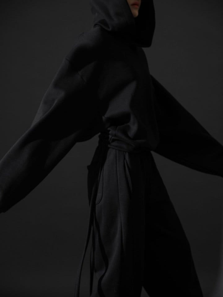 Paper Moon - Korean Women Fashion - #pursuepretty -  Back Less Shirred Detail Strap Detail Hooded Top  - 8