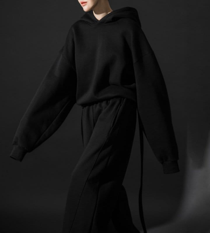Paper Moon - Korean Women Fashion - #vintageinspired -  Back Less Shirred Detail Strap Detail Hooded Top  - 6