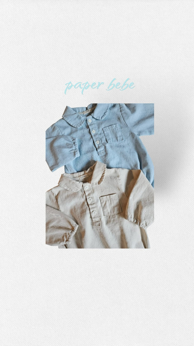 Paper Studios - Korean Baby Fashion - #babyboutique - Denim Body Suit - 2