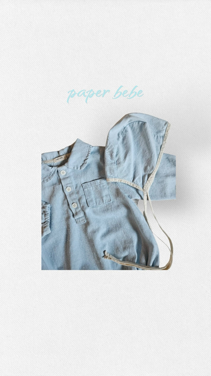 Paper Studios - Korean Baby Fashion - #babyboutique - Denim Body Suit - 3