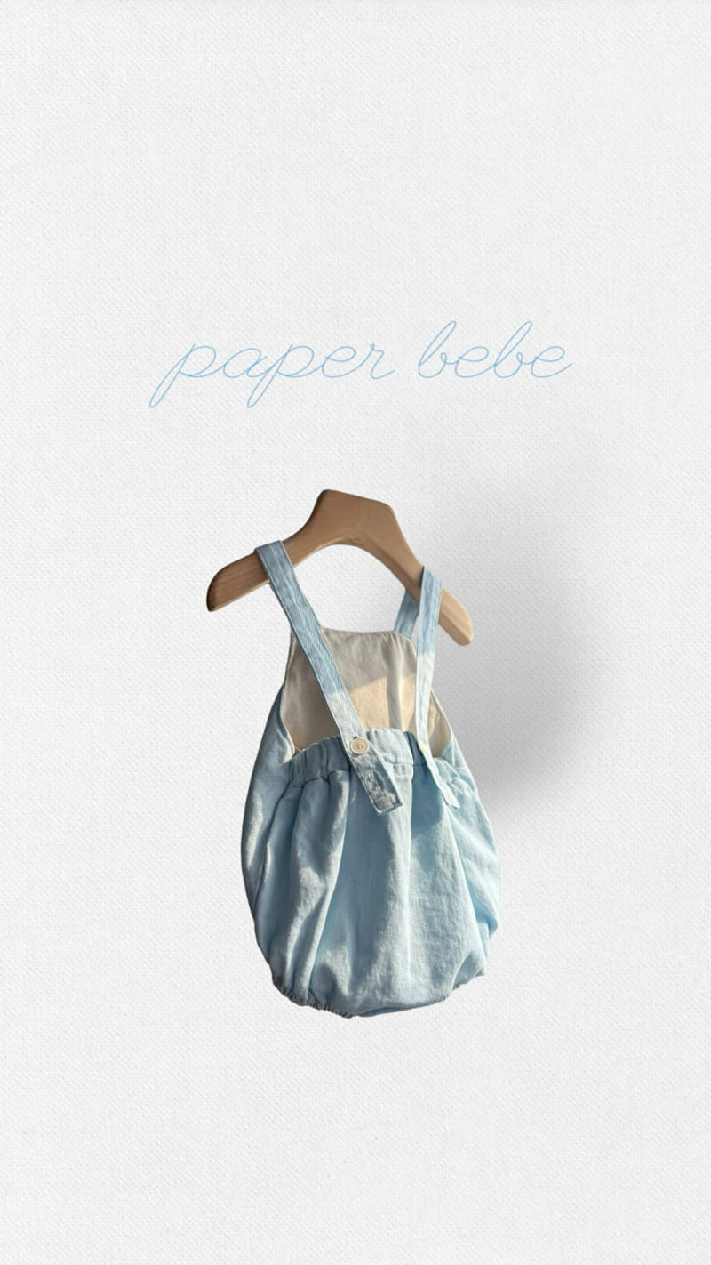 Paper Studios - Korean Baby Fashion - #babyclothing - Denim Dungarees - 3