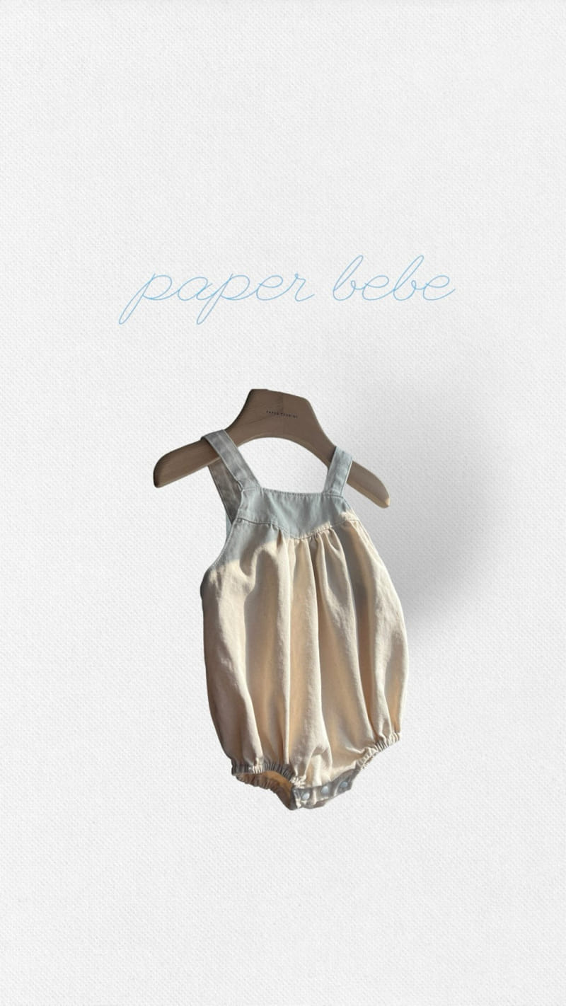 Paper Studios - Korean Baby Fashion - #babyclothing - Denim Dungarees - 4