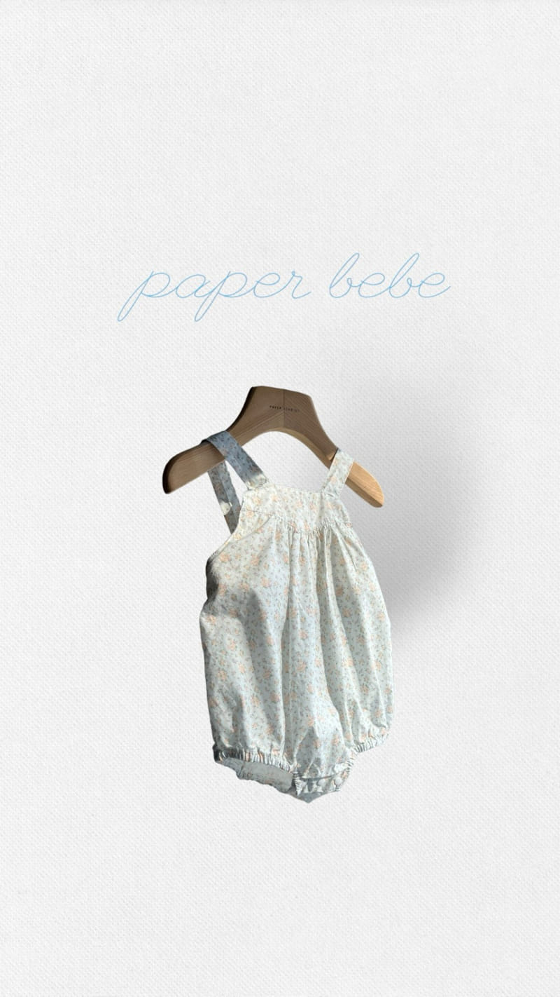 Paper Studios - Korean Baby Fashion - #babyfashion - Peace Flower Dungarees - 2