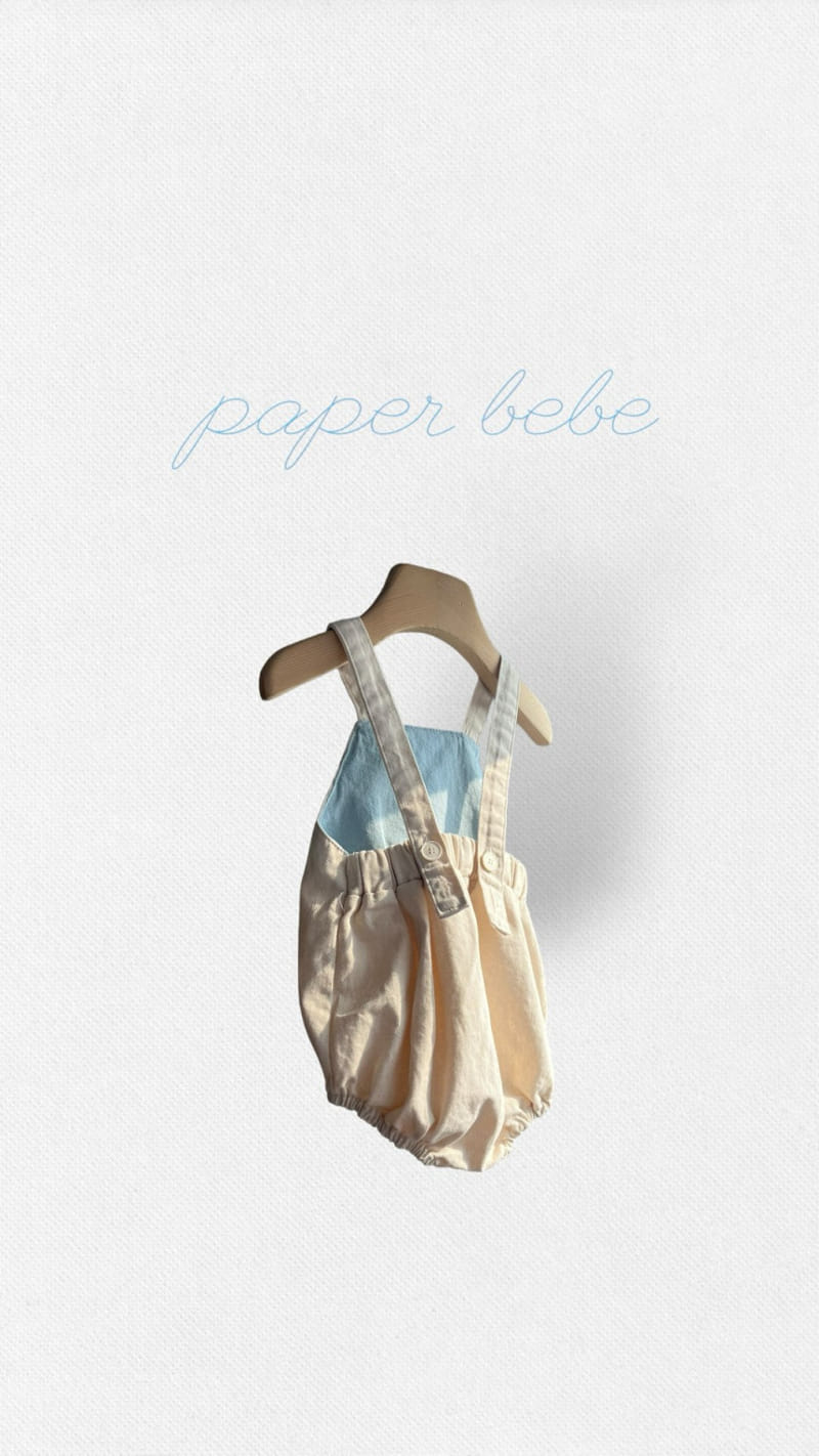 Paper Studios - Korean Baby Fashion - #babyfever - Denim Dungarees - 5