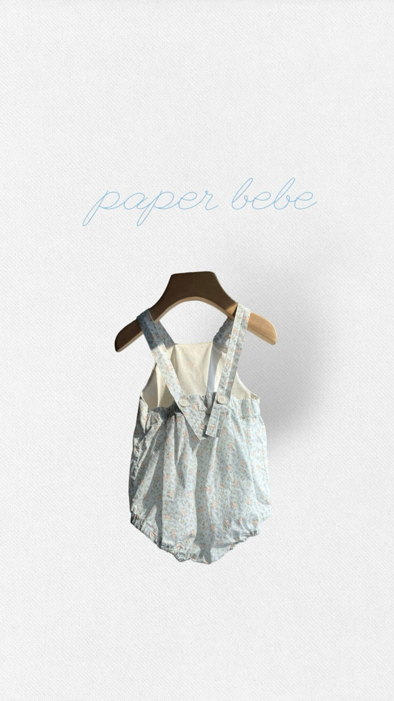 Paper Studios - Korean Baby Fashion - #babyfever - Peace Flower Dungarees - 3