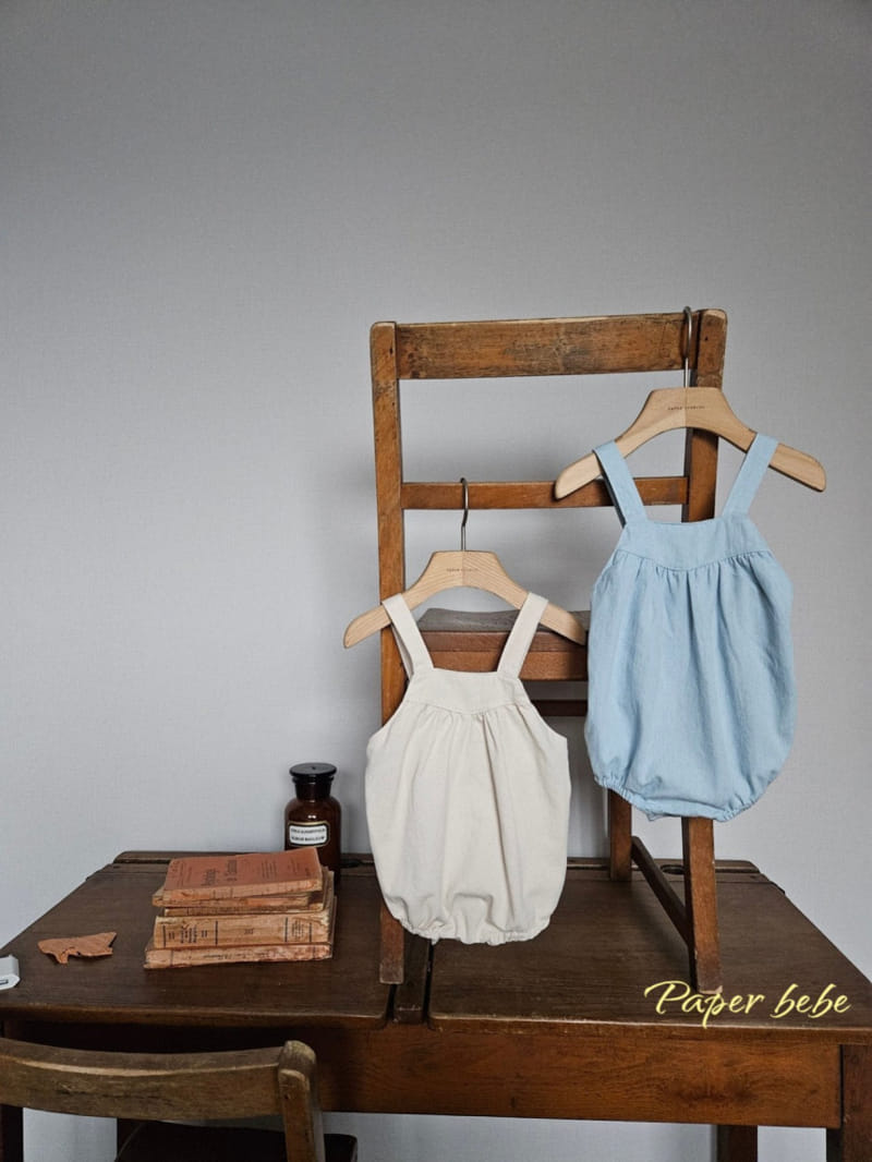 Paper Studios - Korean Baby Fashion - #babygirlfashion - Denim Dungarees - 6
