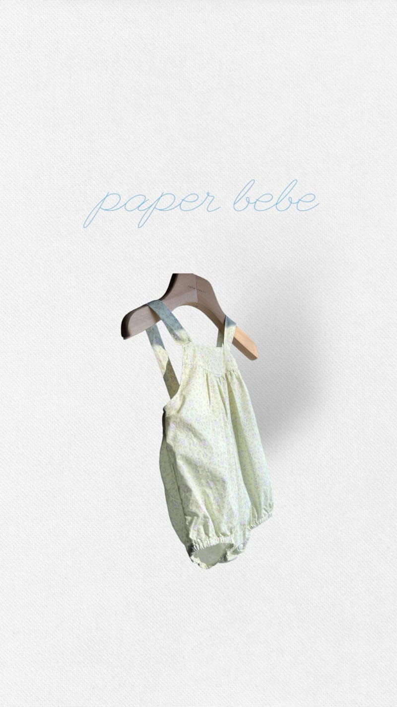 Paper Studios - Korean Baby Fashion - #babyfever - Peace Flower Dungarees - 4