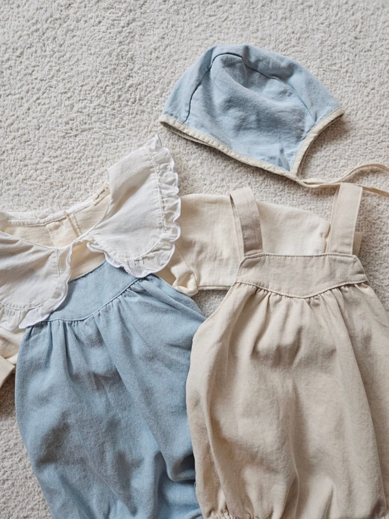 Paper Studios - Korean Baby Fashion - #babylifestyle - Denim Dungarees - 7