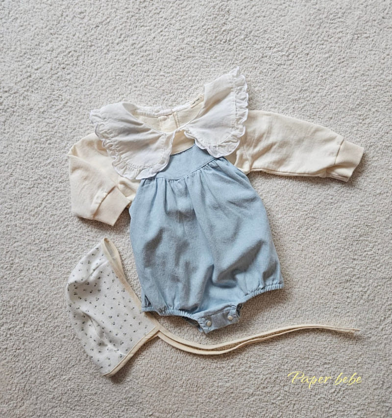 Paper Studios - Korean Baby Fashion - #babyoninstagram - Denim Dungarees - 8