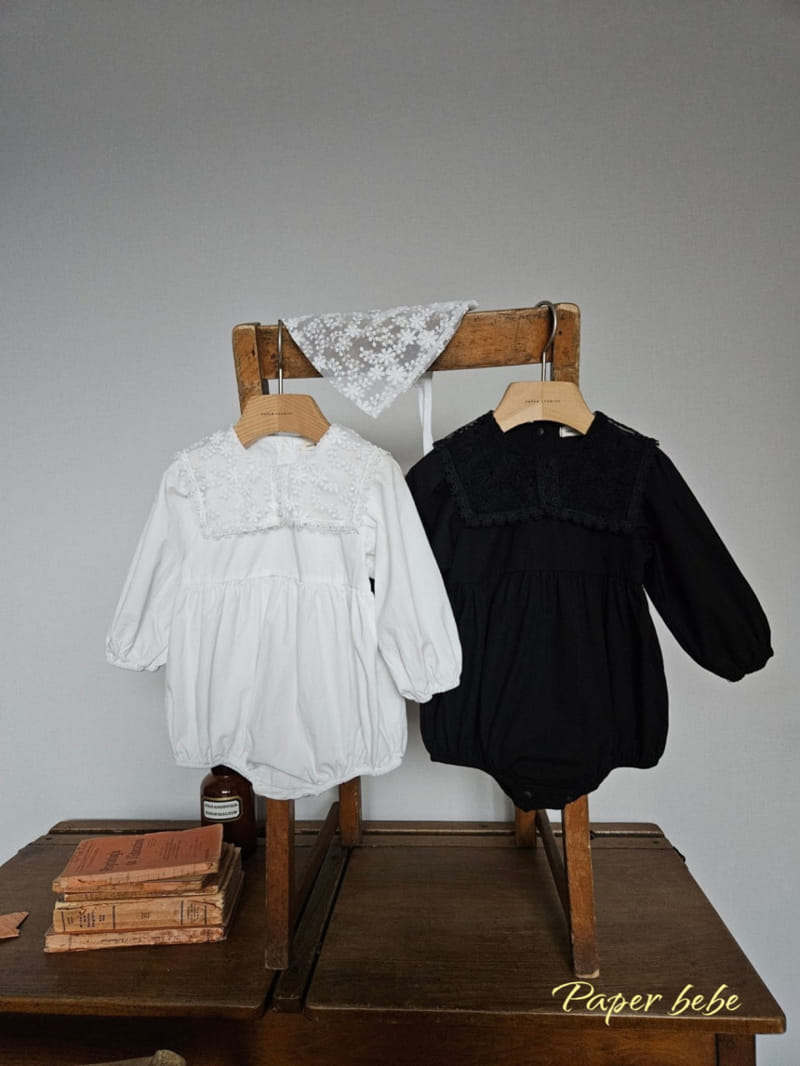 Paper Studios - Korean Baby Fashion - #babyoutfit - Lace Sera Body Suit - 5