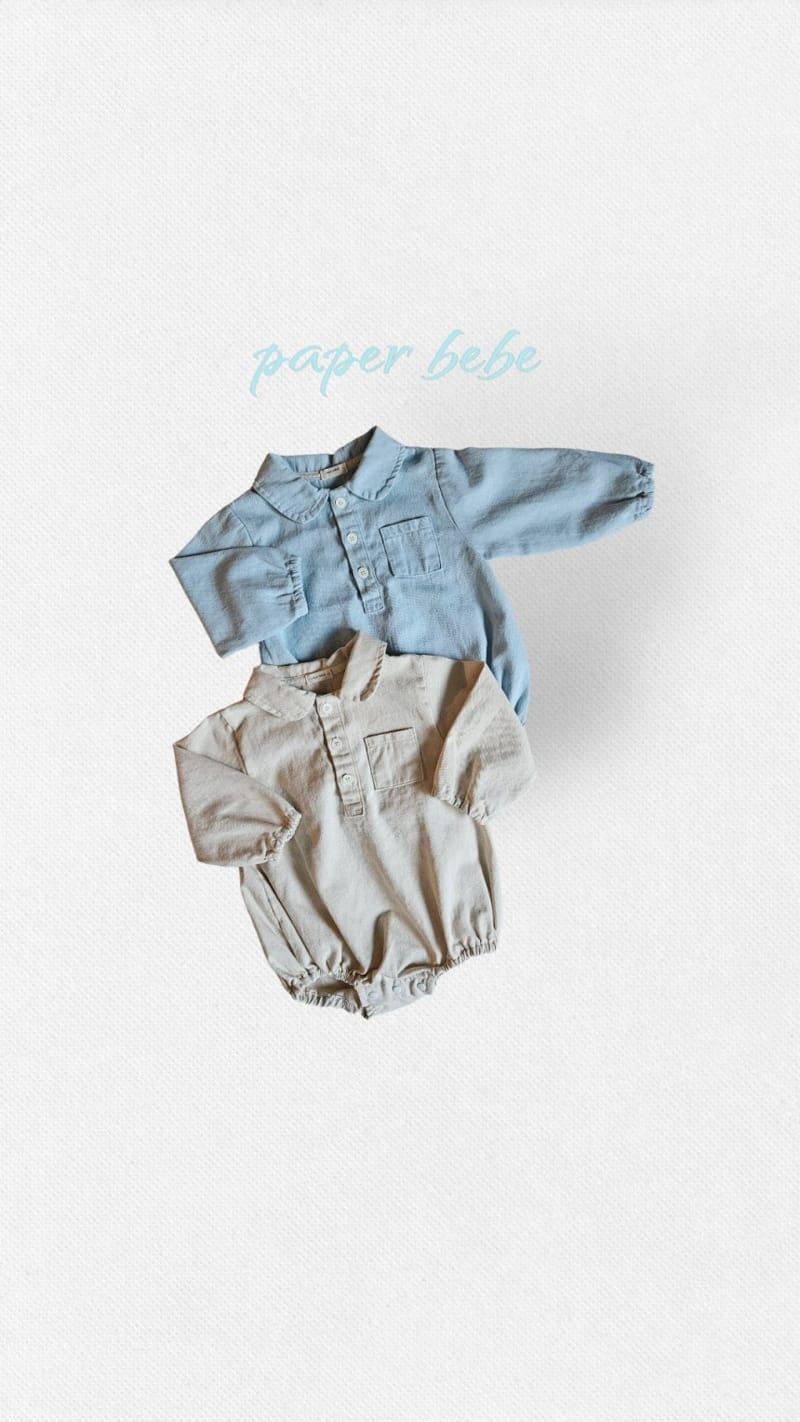 Paper Studios - Korean Baby Fashion - #onlinebabyshop - Denim Body Suit