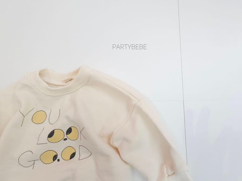 Party Kids - Korean Baby Fashion - #babyboutique - Eye Look Sweatshirt - 5